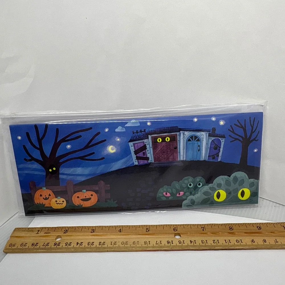 Up With Paper Haunted Monsters Halloween Panoramics Pop-Up Light Up Card‎
